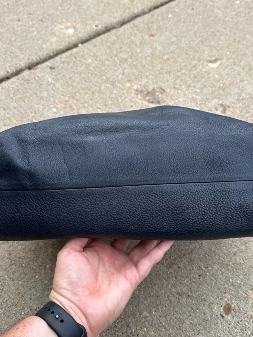 kate spade New York Navy Pebbled Leather Hobo Bag